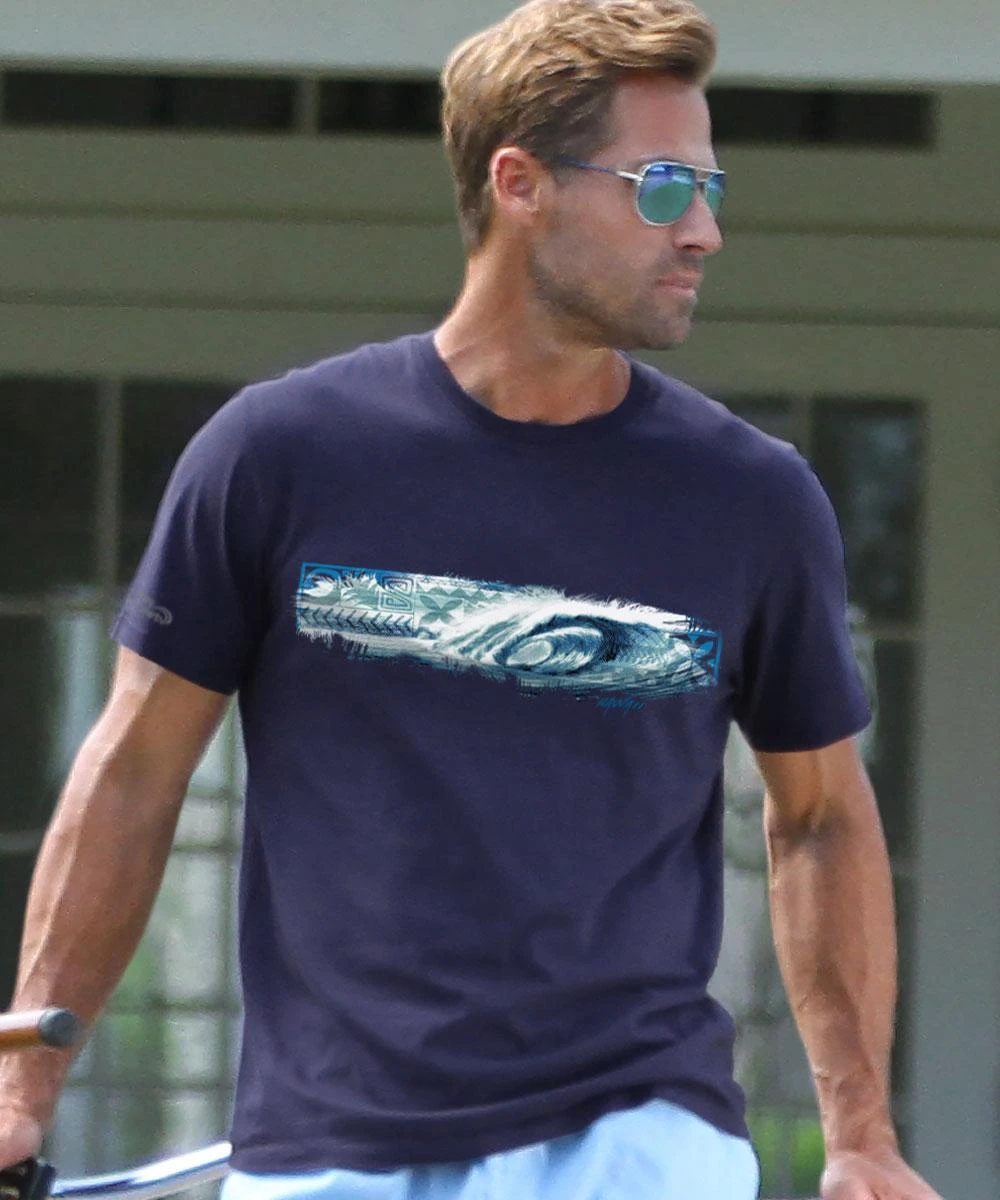 Ocean Soul - Indigo Short Sleeve Pima T-Shirt 1 Ocean Soul - Indigo Short Sleeve Pima T-Shirt