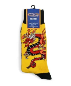 Crimson Dragon - Graphic Cotton Crew Socks -Outlet Tropical T-Shirt Store 04755f98 6acf 4189 80a4 63703aae3cd7
