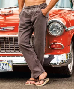 Root Beer Dyed Twill Pants