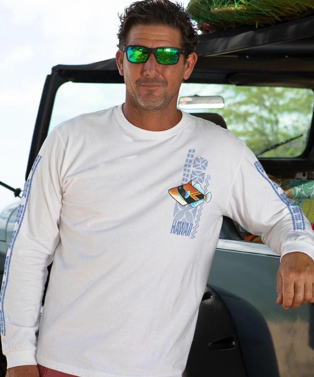 Diamond Humu - White Long Sleeve Crewneck T-Shirt 2 Diamond Humu - White Long Sleeve Crewneck T-Shirt - Image 2