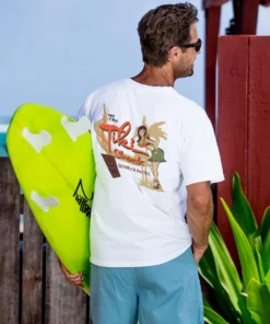 Tiki Shack - White Short Sleeve Crewneck T-Shirt