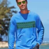 Tribe Band - Blue Hawaii Dyed Long Sleeve Crewneck T-Shirt