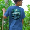 Honu Moon - Blueberry Dyed Short Sleeve Crewneck T-Shirt