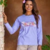 Tiny Whites - Lavender Dyed Long Sleeve Crewneck T-Shirt