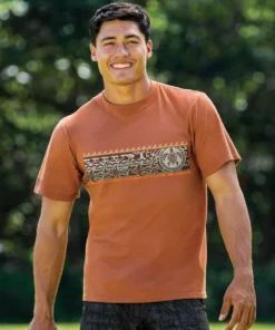 Mano Guardian Band - Cinnamon Dyed Short Sleeve Crewneck T-Shirt