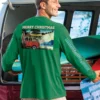 Volkswagen Believe Sunset - Wintergreen Dyed Long Sleeve Crewneck T-Shirt