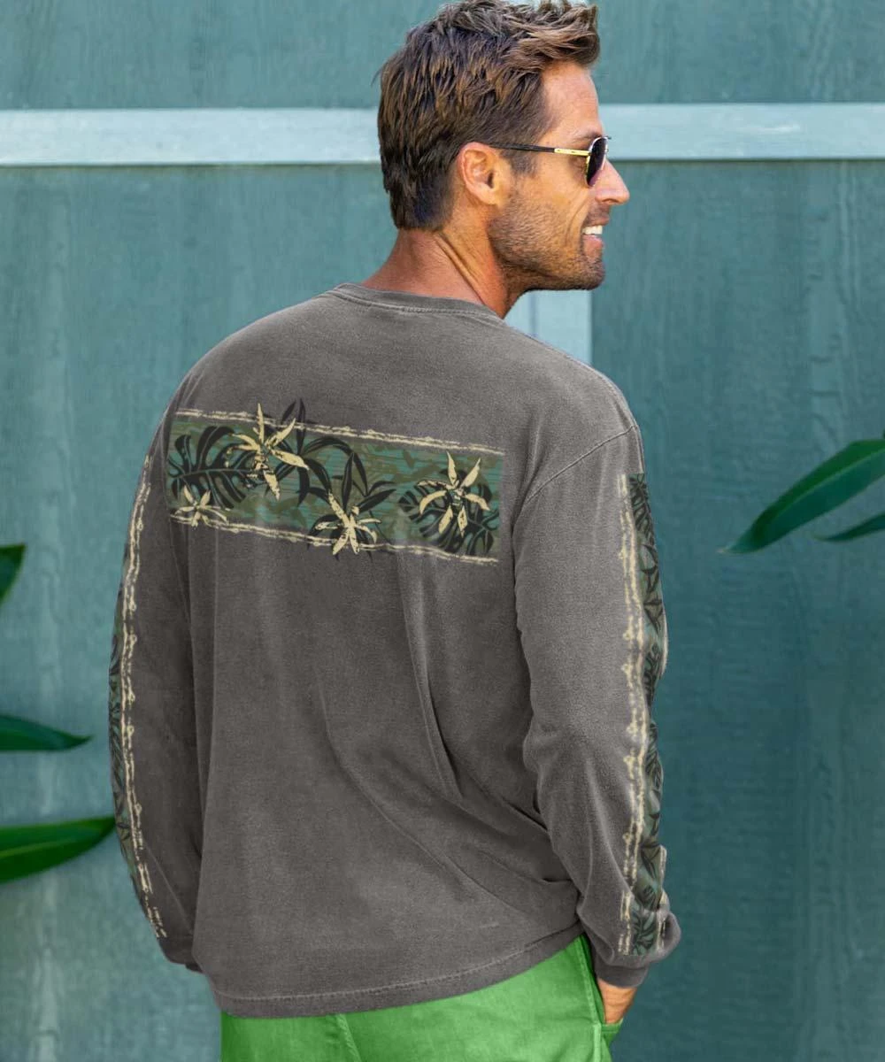 Piko Band - Crater Dyed® Long Sleeve Crewneck T-Shirt 2 Piko Band - Crater Dyed® Long Sleeve Crewneck T-Shirt - Image 2