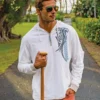 Ali’i Guard - Natural/Gray Long Sleeve Longboard Hooded Tee