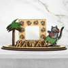 B. Kliban Hula Cat - Picture Frame 4-Piece Longboard Letters Set