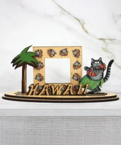 B. Kliban Hula Cat - Picture Frame 4-Piece Longboard Letters Set