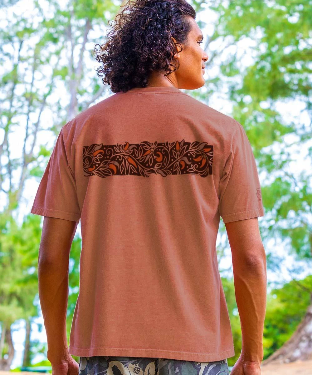 Spicy Chiles Band - Chile Dyed Short Sleeve Crewneck T-Shirt 2 Spicy Chiles Band - Chile Dyed Short Sleeve Crewneck T-Shirt - Image 2