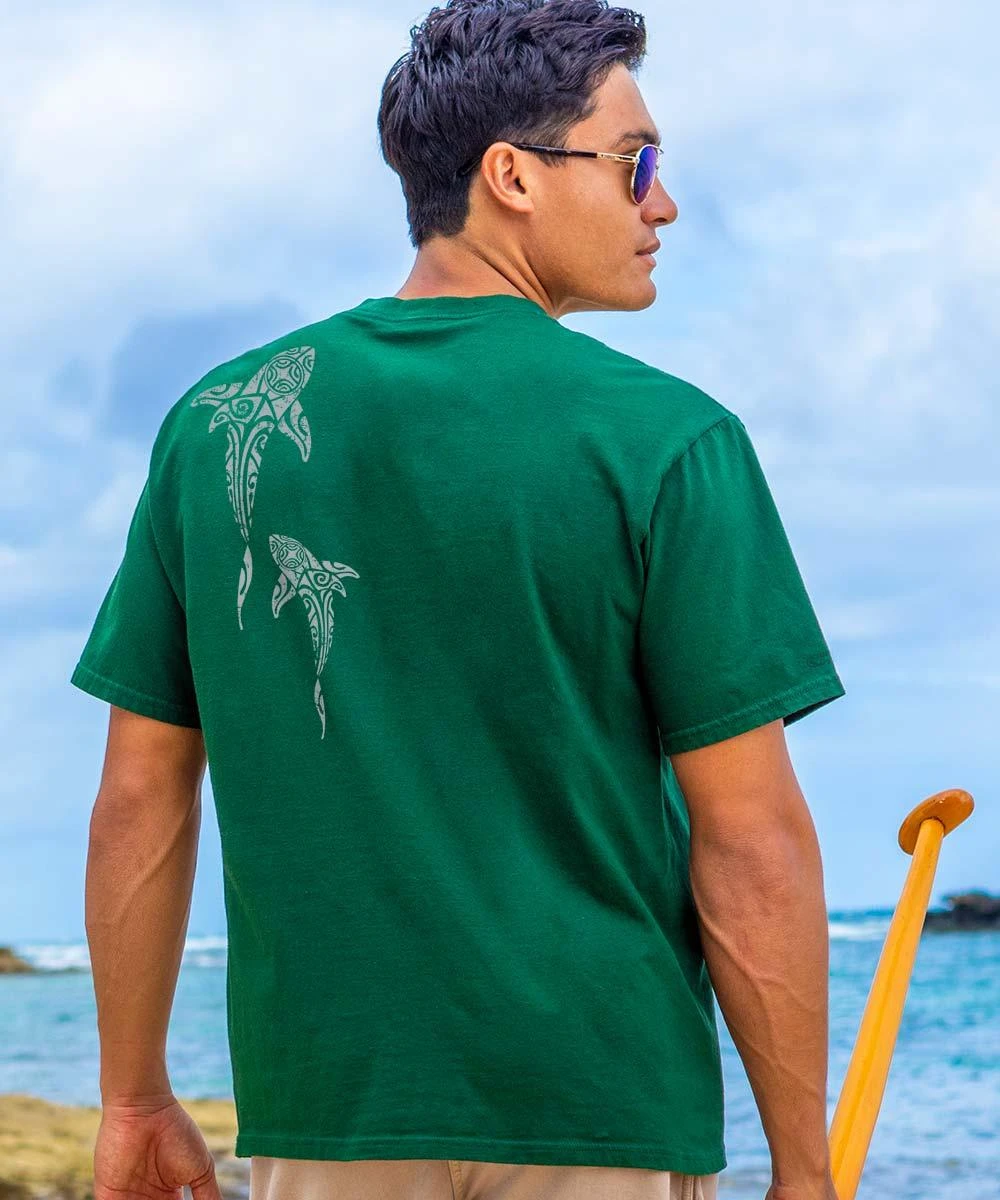 Mano A Mano Ekolu Vertical - Forest Green Short Sleeve Crewneck T-Shirt 2 Mano A Mano Ekolu Vertical - Forest Green Short Sleeve Crewneck T-Shirt - Image 2