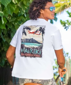 Paradise Found - White Short Sleeve Crewneck T-Shirt