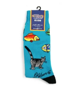 B. Kliban So Many Fish - Graphic Cotton Crew Socks -Outlet Tropical T-Shirt Store 556f7a7a ecc6 4294 8b83 a8a2f7fb9e66