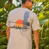 Paddle Out - Kona Coffee Dyed Short Sleeve Crewneck T-Shirt