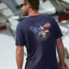 Land Of The Eagle - Indigo Short Sleeve Pima T-Shirt