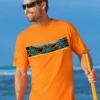 Tribal Tri Honu - Apricot Dyed Short Sleeve Crewneck T-Shirt