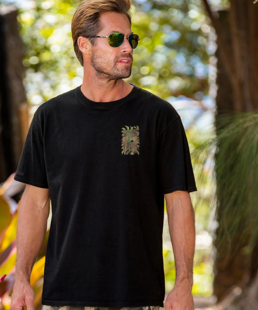 Dragon Force - Black Short Sleeve Crewneck T-Shirt 2 Dragon Force - Black Short Sleeve Crewneck T-Shirt - Image 2