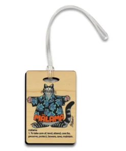 B. Kliban Malama Cat - Maplewood Luggage Tag