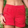 Candy Apple Red Dyed Shoreline Twill Shorts