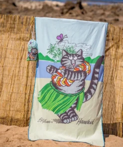 B. Kliban Hula Cat - Microfiber Beach Towel -Outlet Tropical T-Shirt Store 9b0e6cef 97ff 4807 9785 a0a9f3e26f38
