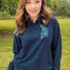 Honu Glide Quilts - Navy Long Sleeve Lightweight Pullover