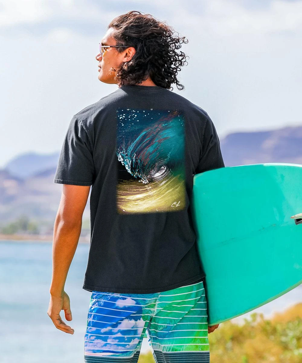 Clark Little Night Magic - Black Short Sleeve Crewneck T-Shirt 1 Clark Little Night Magic - Black Short Sleeve Crewneck T-Shirt