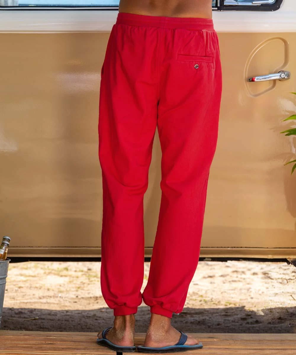 Candy Apple Red Dyed Canton Pants 2 Candy Apple Red Dyed Canton Pants - Image 2
