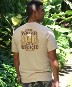 Save Water - Beer Dyed Short Sleeve Crewneck T-Shirt