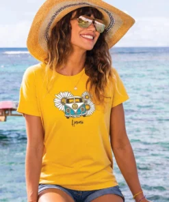 Volkswagen Be Happy - Pineapple Dyed Short Sleeve Crewneck T-Shirt