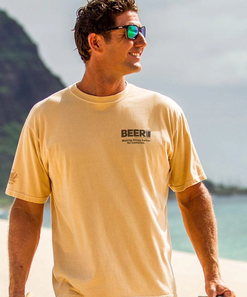 Beer RX - Beer Dyed Short Sleeve Crewneck T-Shirt 2 Beer RX - Beer Dyed Short Sleeve Crewneck T-Shirt - Image 2