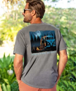 Volkswagen Camping - Crater Dyed® Short Sleeve Crewneck T-Shirt
