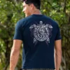 Tribe Turtle - Navy Short Sleeve Crewneck T-Shirt