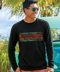 Alakai Band - Jet Black Long Sleeve Pima T-Shirt
