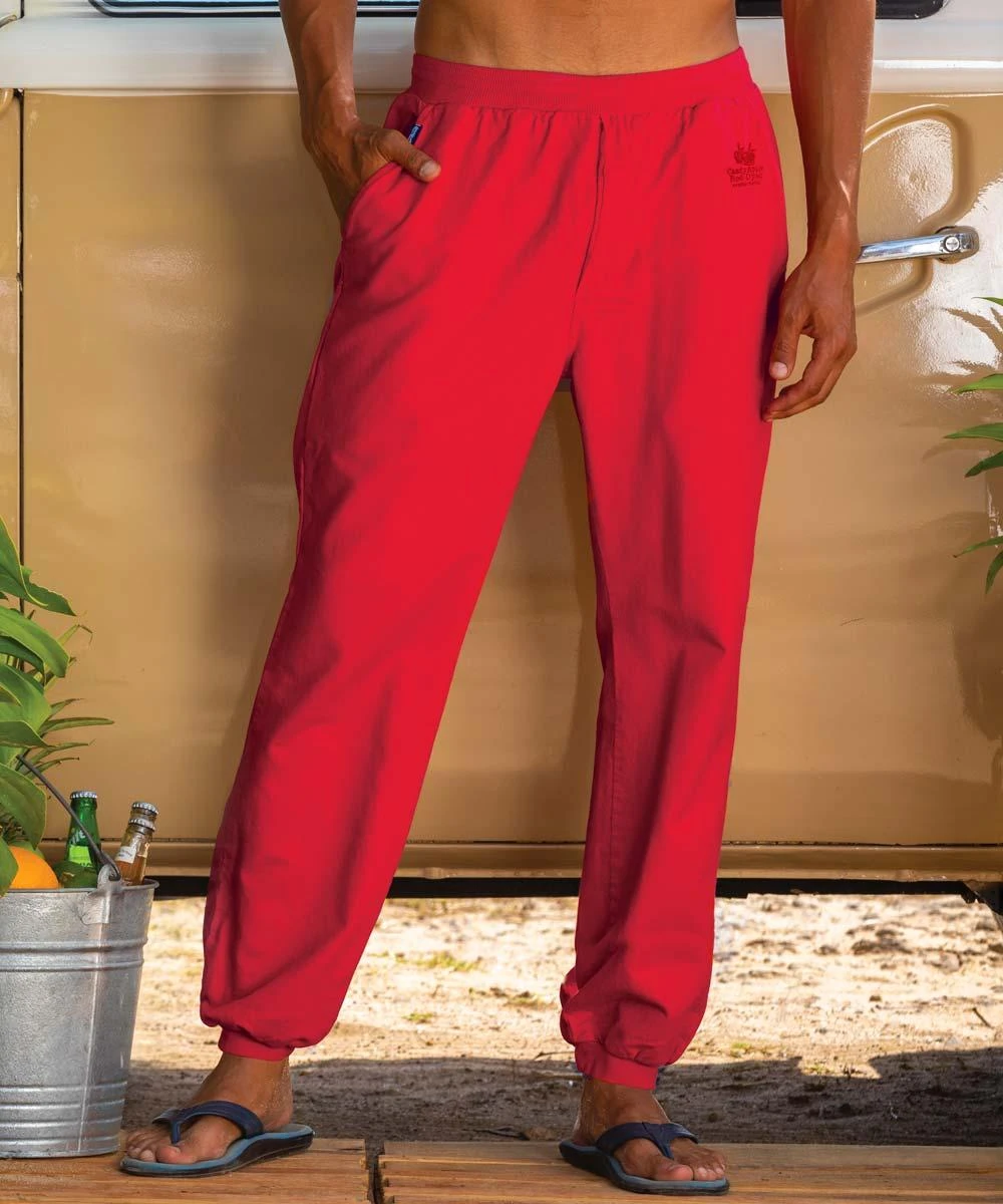 Candy Apple Red Dyed Canton Pants 1 Candy Apple Red Dyed Canton Pants